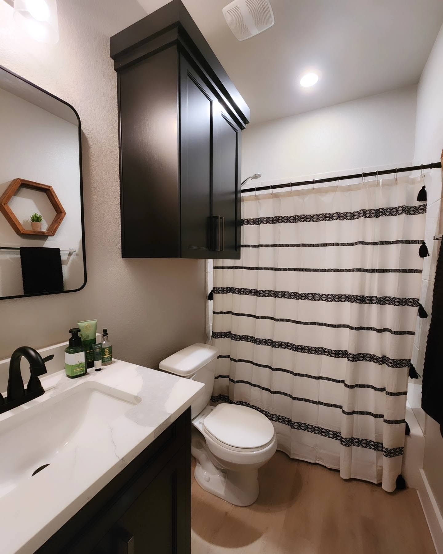 Custom bathroom vanity by Wooden Woodworks in Central Texas
