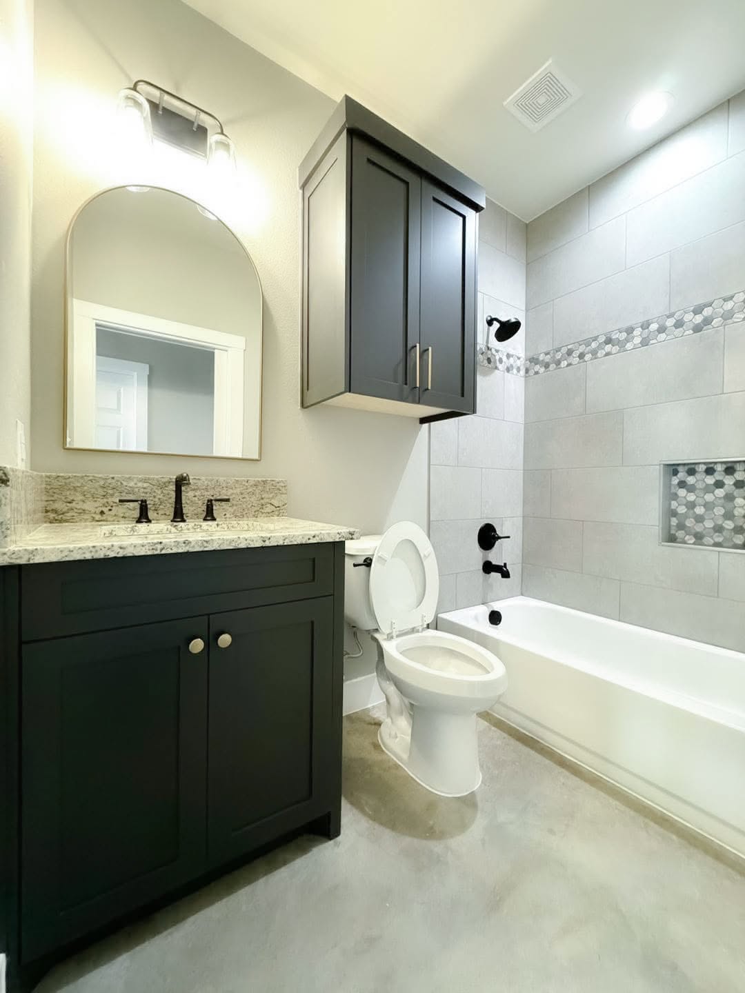 Custom bathroom vanity by Wooden Woodworks in Central Texas