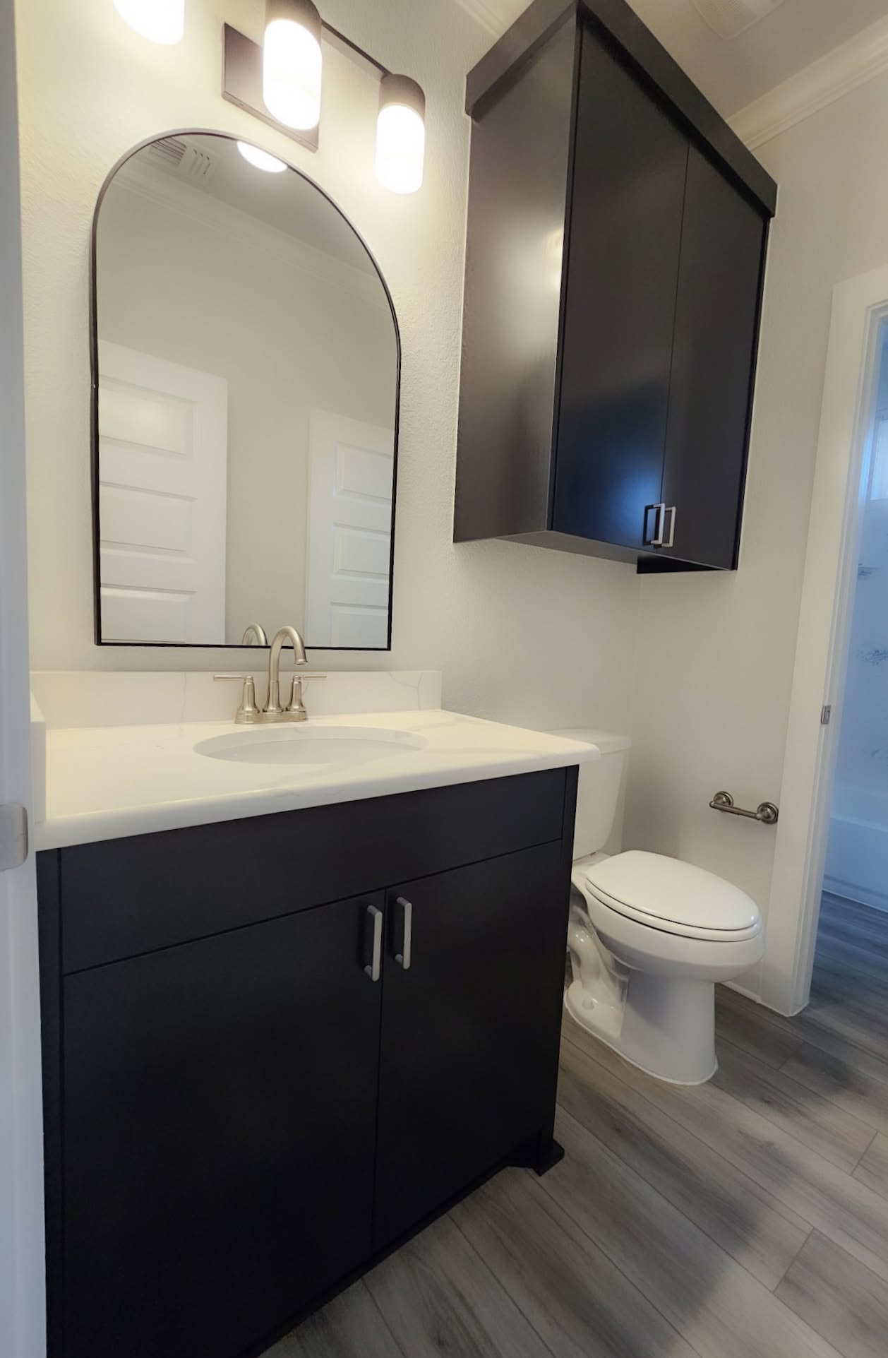 Custom bathroom vanity by Wooden Woodworks in Central Texas
