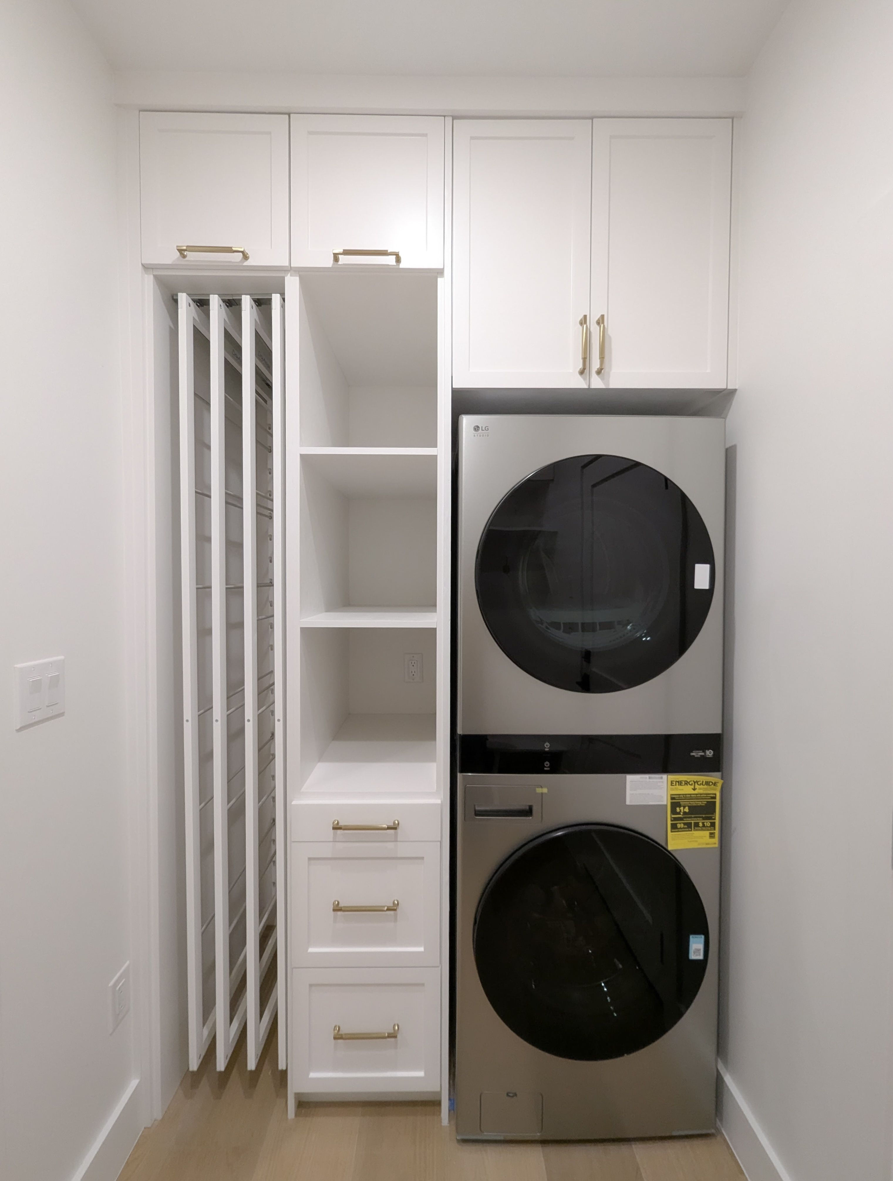 Mandeville Laundry Room — custom built-ins by Wooden Woodworks