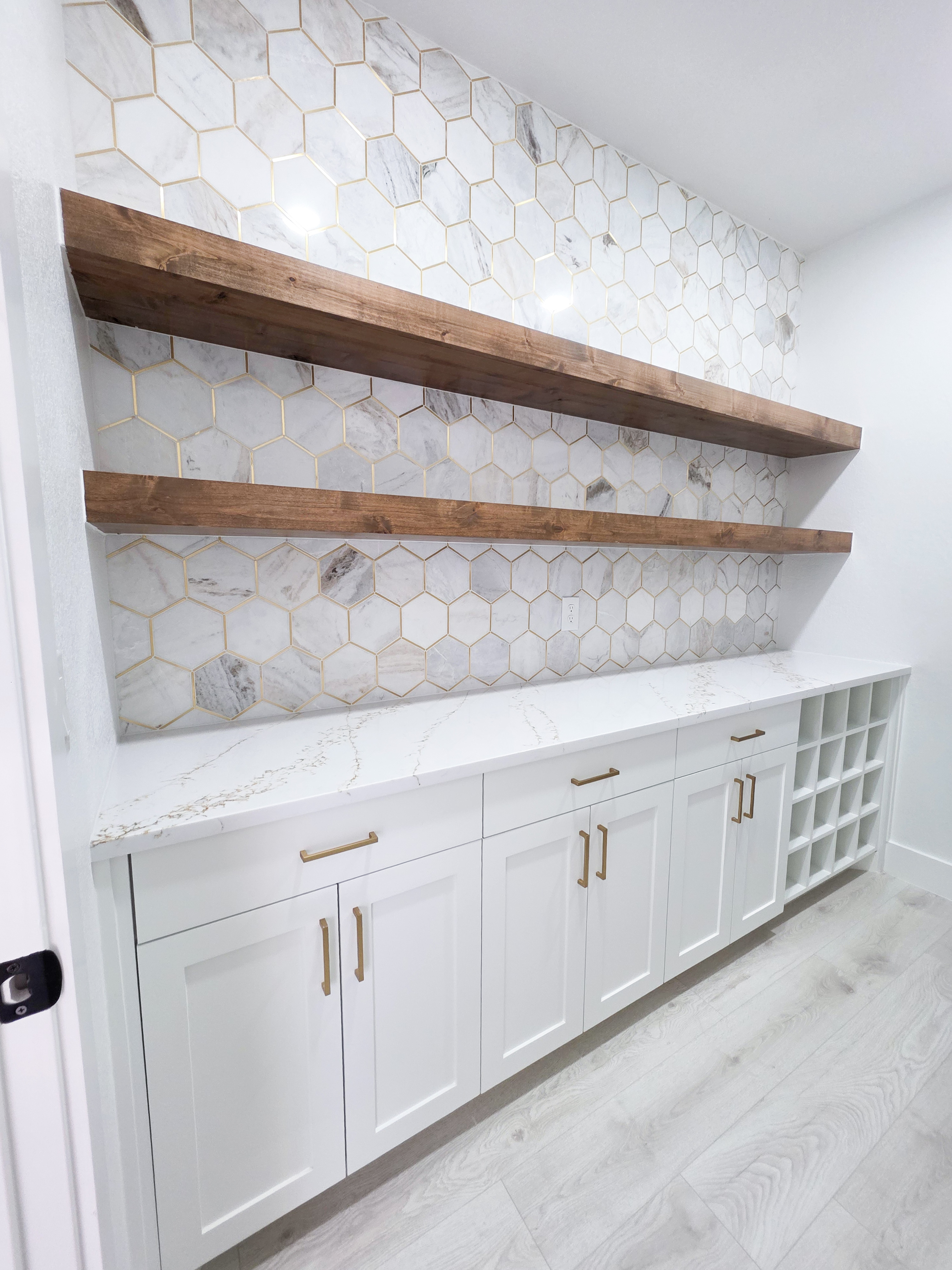 Custom shelving by Wooden Woodworks