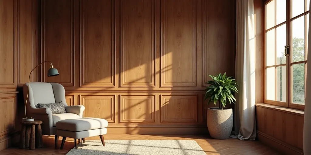What should be considered before removing wood paneling?