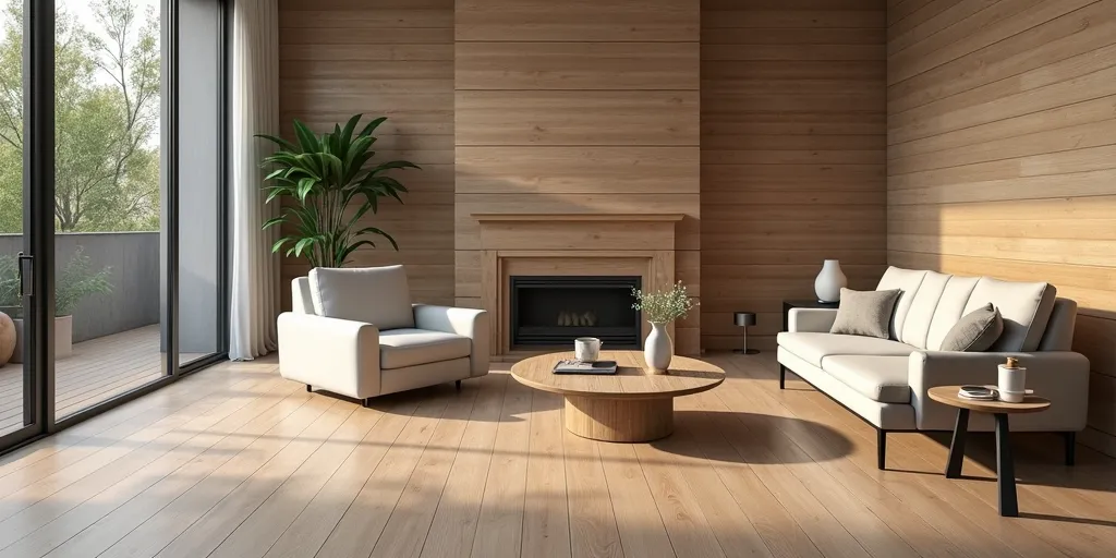 Why consider laminate or vinyl flooring with wood paneling?