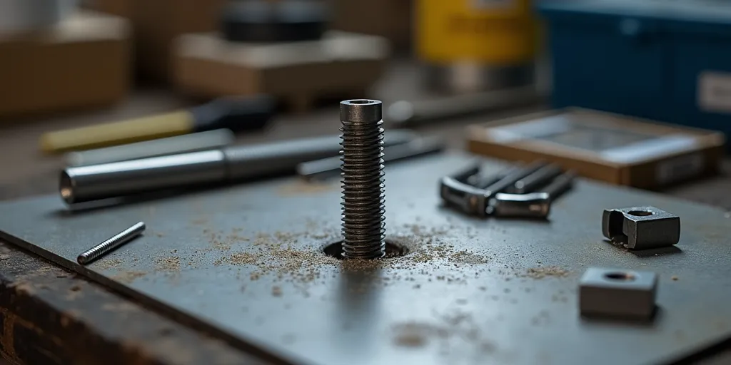 What alternative solutions can be used to create new threads in a stripped screw hole?