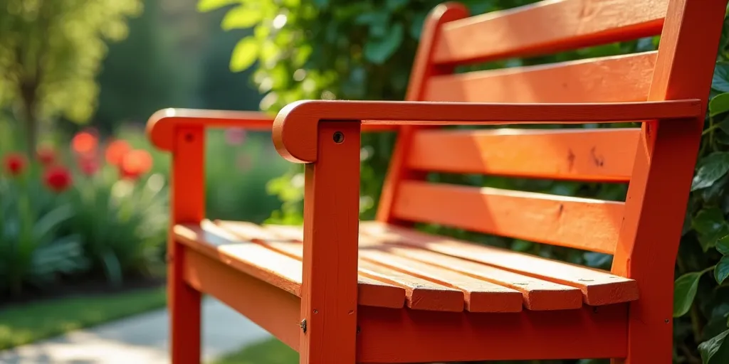 Why use acrylic latex paint for outdoor bench?