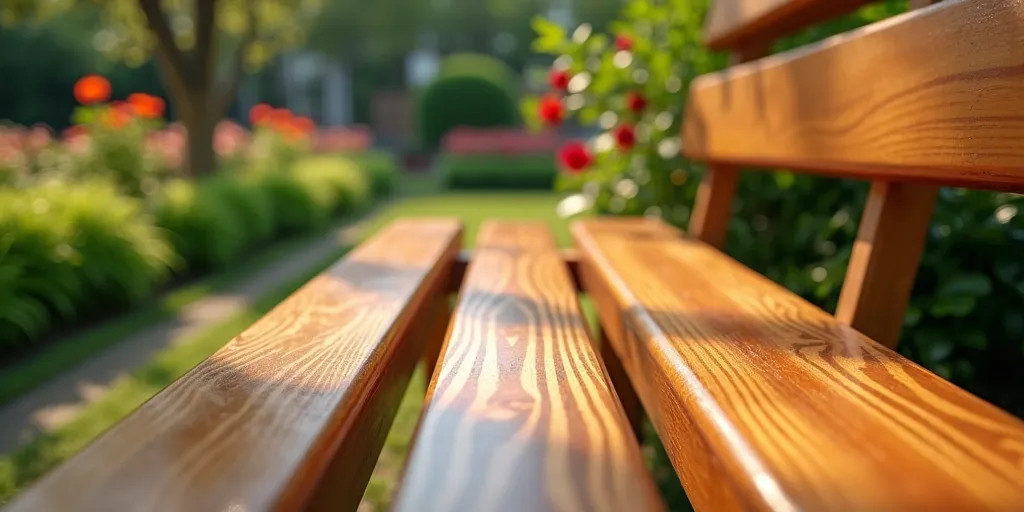 How to ensure long-lasting finish on outdoor bench?