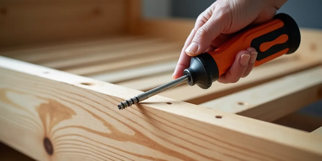 What is the best way to remove slats from a wooden bed frame?