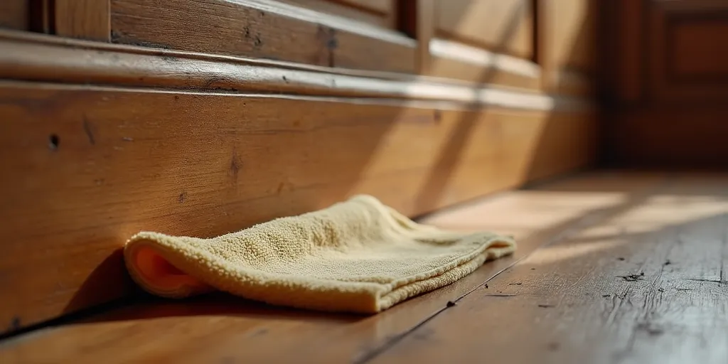 What is the first step to clean 50-year-old wood paneling?
