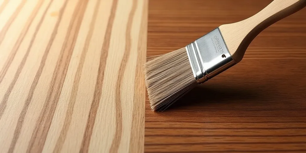 How to finish a wood paneling patch with paint or stain?