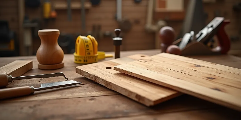 What materials are needed to build a wooden chess table?