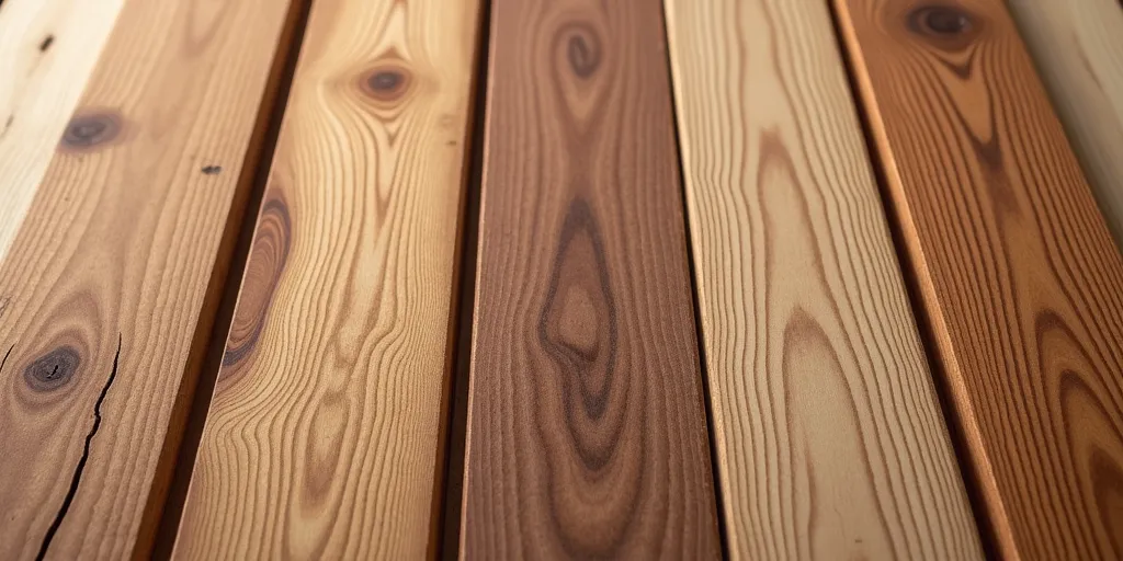 Which hardwoods are commonly used for bench slats?