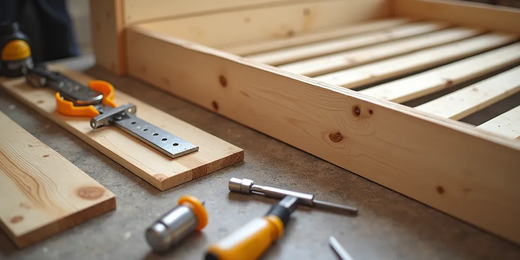 What additional support options are available for reinforcing a warped bed frame rail?