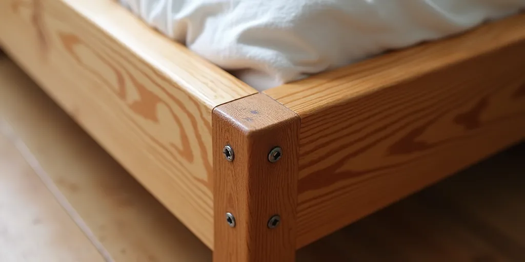 Why do loose joints and screws lead to creaking in a bed frame?