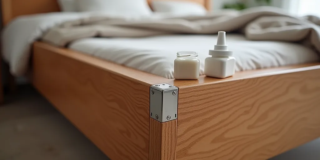 What lubricants can be used to reduce friction on a bed frame?