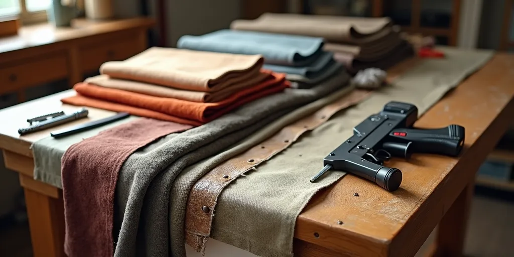 What materials are needed for upholstering a wooden bed frame?