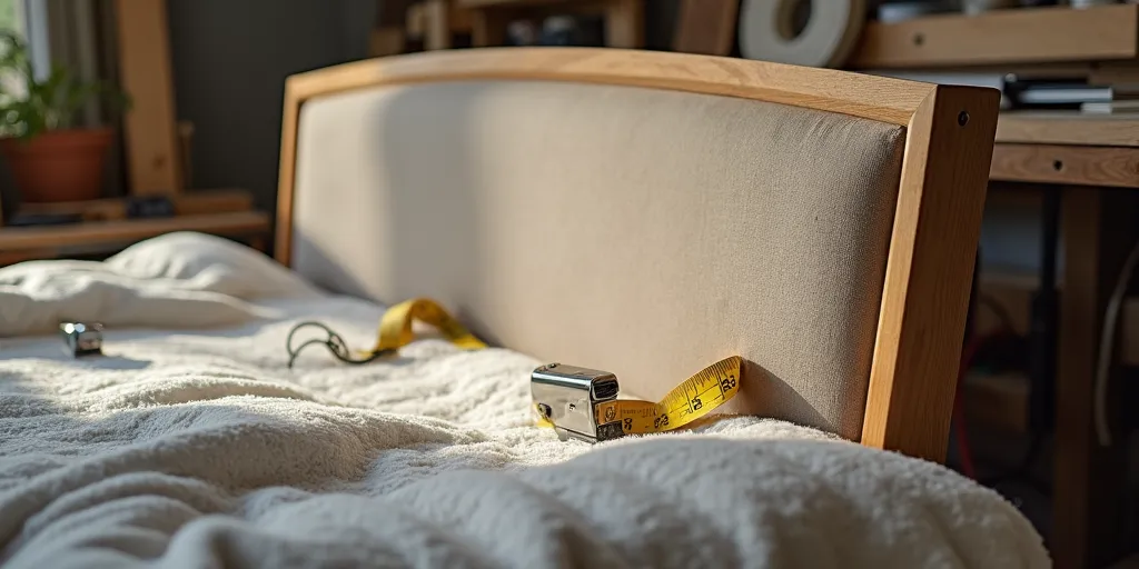 What is the process for upholstering the headboard and footboard?