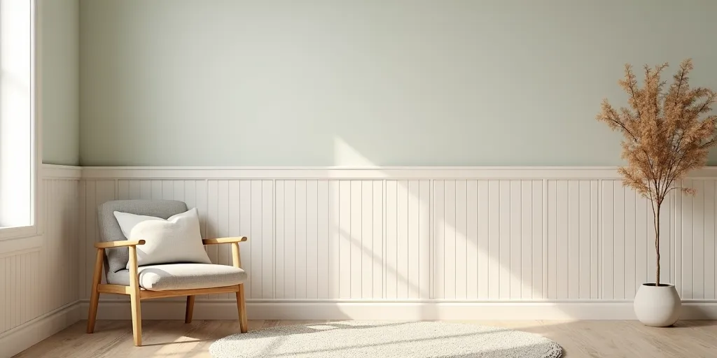 What are some methods to cover wood paneling?