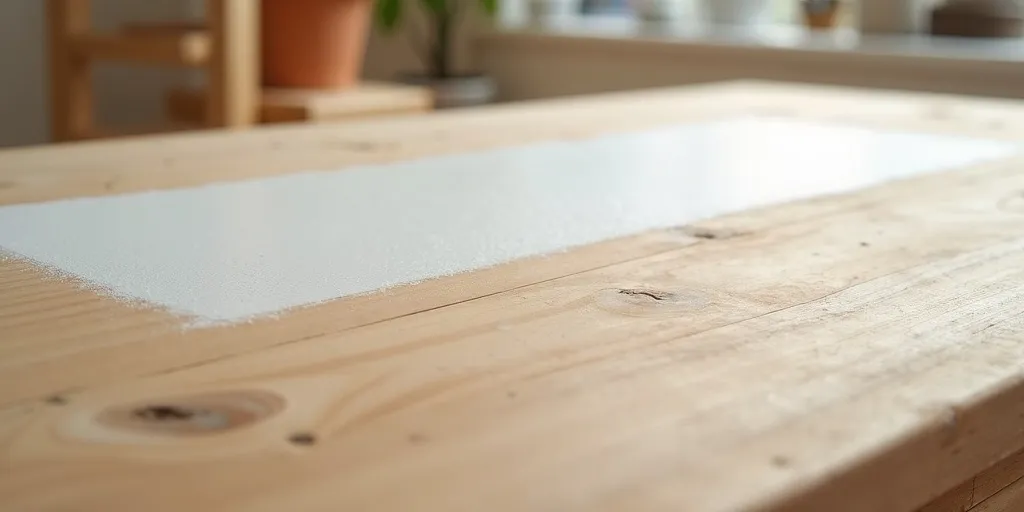 What is the purpose of applying primer before painting wood furniture?