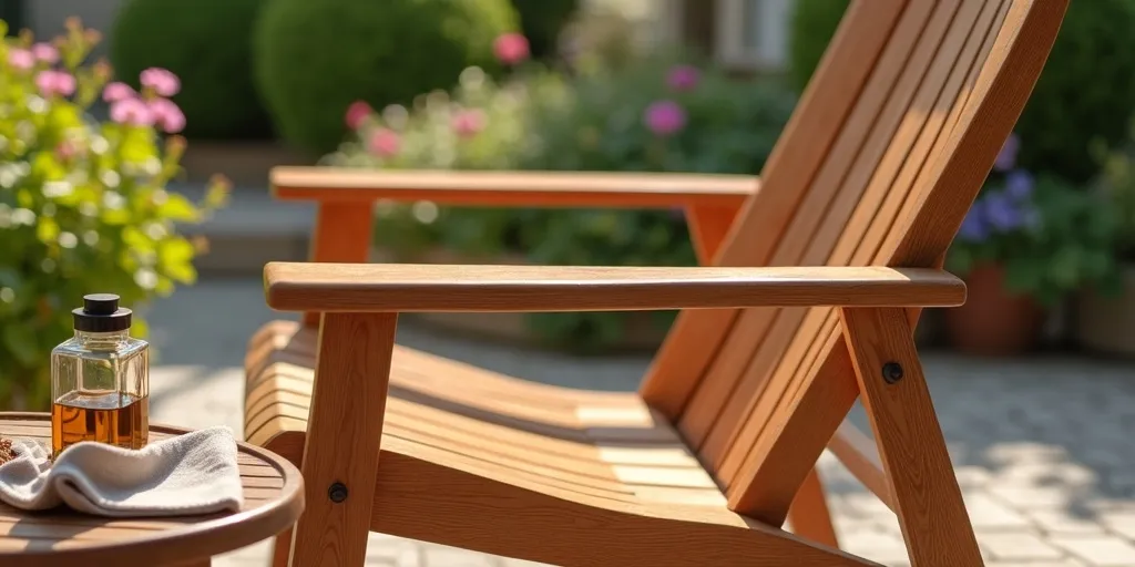 Why is regular maintenance important for outdoor wood furniture?
