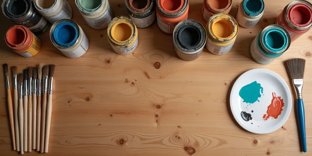 What materials are needed to paint wooden chairs?