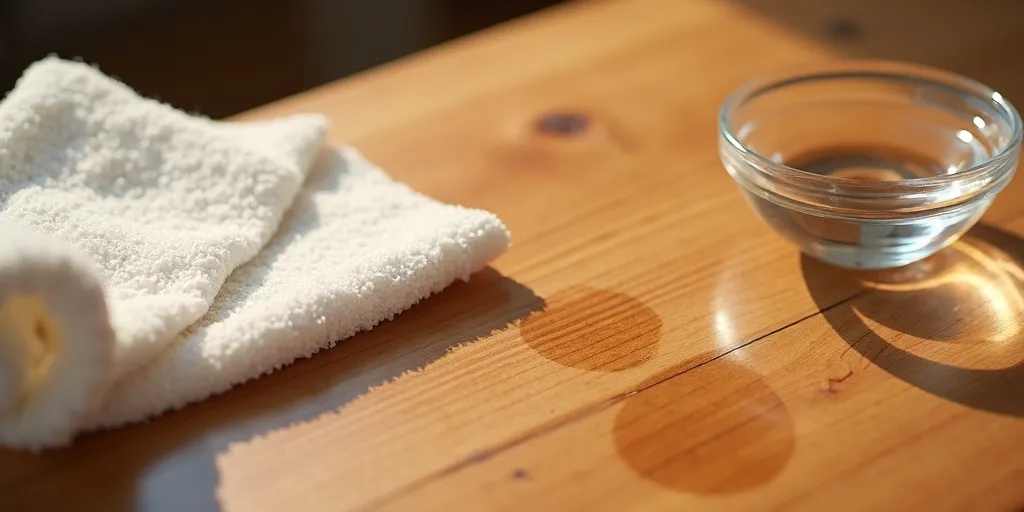 How to remove stains from wood furniture?