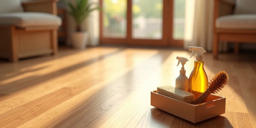 When should you consider using a specialized wood floor cleaner for deep cleaning?