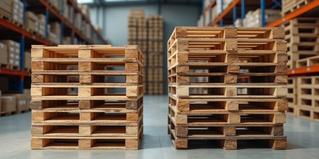 How does the condition of wooden pallets affect their price?