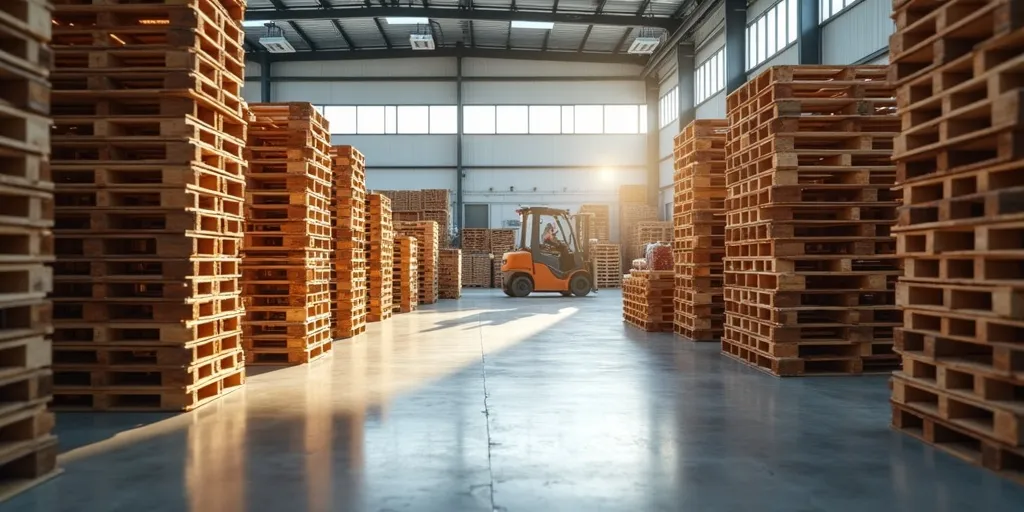 Why are wooden pallets considered a cost-effective option for businesses?