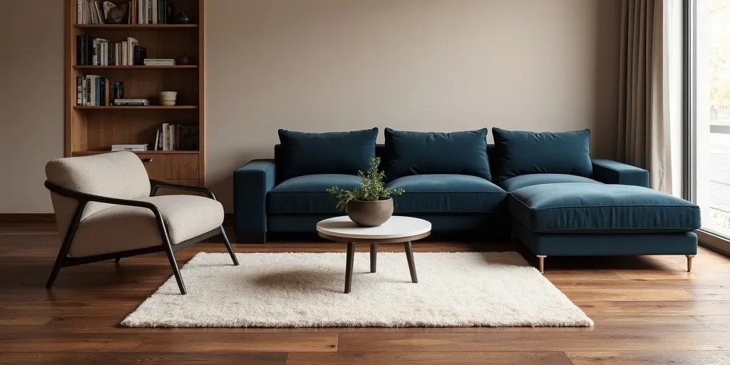 Which colors can create a timeless aesthetic with dark wood floors?