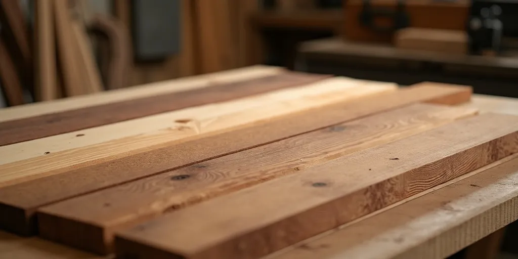 How does the type of wood affect the price of a table?