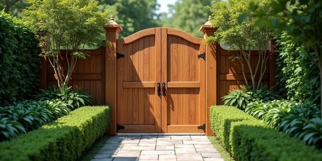 What is the average price range for a basic wooden gate?