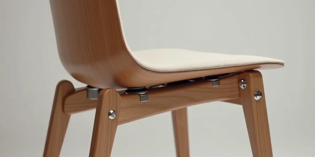 How can you ensure the seat and backrest are securely attached?
