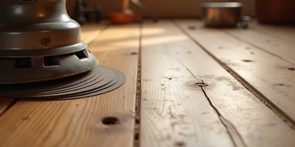 What are the initial steps for restoring wood floors?
