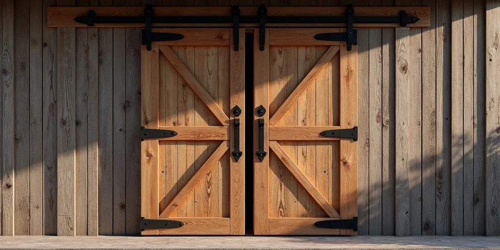 How wide should a barn door be for a 32-inch opening?
