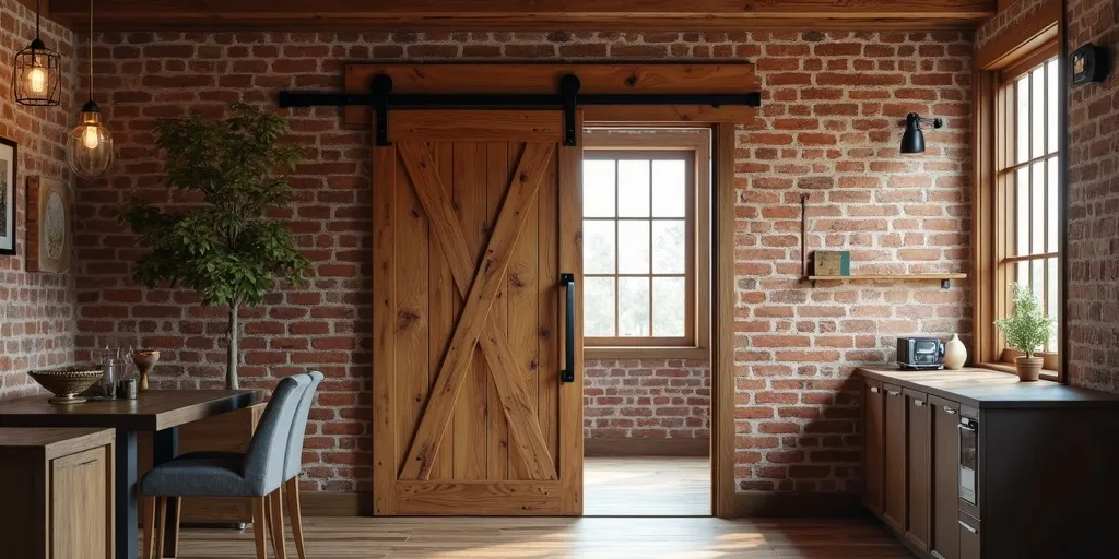 How can i ensure the proper fit of a barn door for a 32-inch opening?