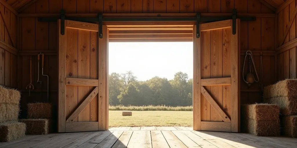 Why is it important to consider clearance when measuring for bifold barn doors?