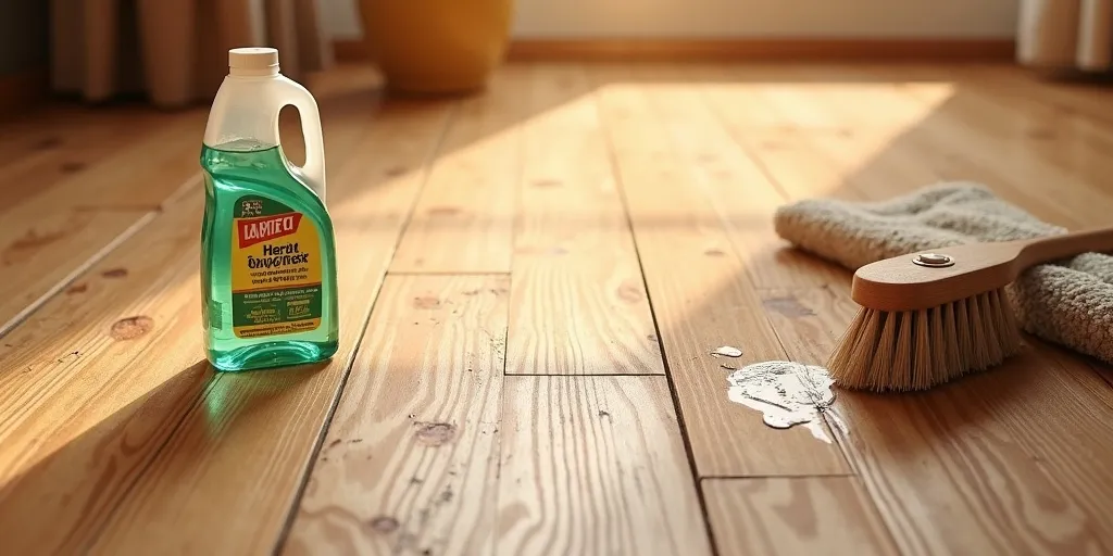 What should you avoid when cleaning unsealed wood floors?