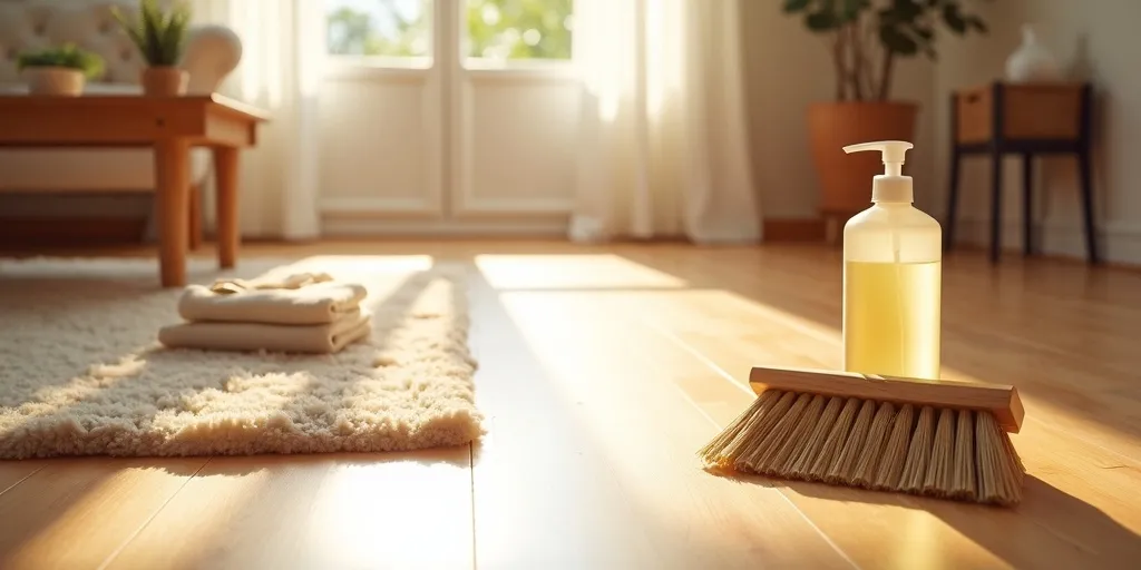 What is the best way to maintain the beauty of wood floors?
