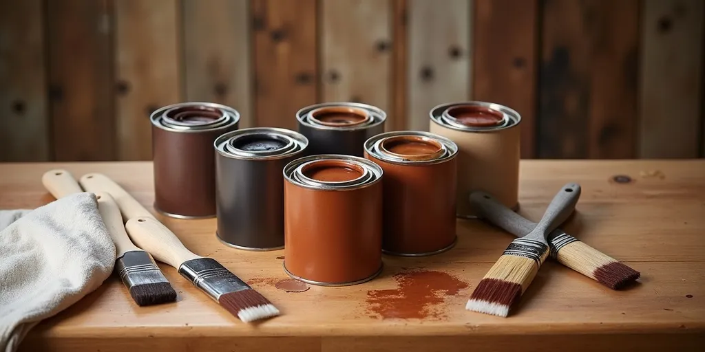 What materials are needed to stain wood furniture?