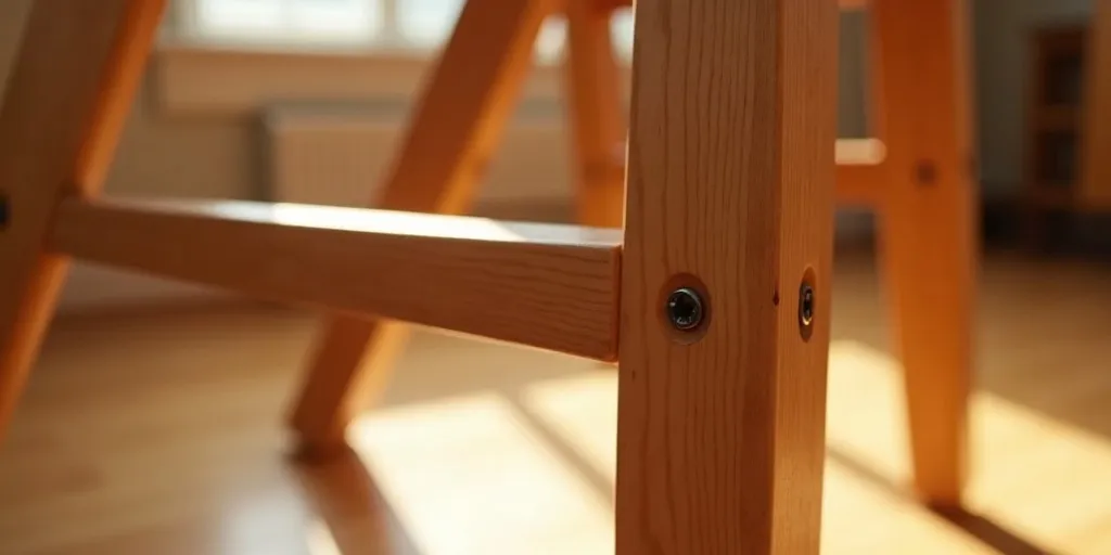 How can you identify the source of a wooden chair squeaking?