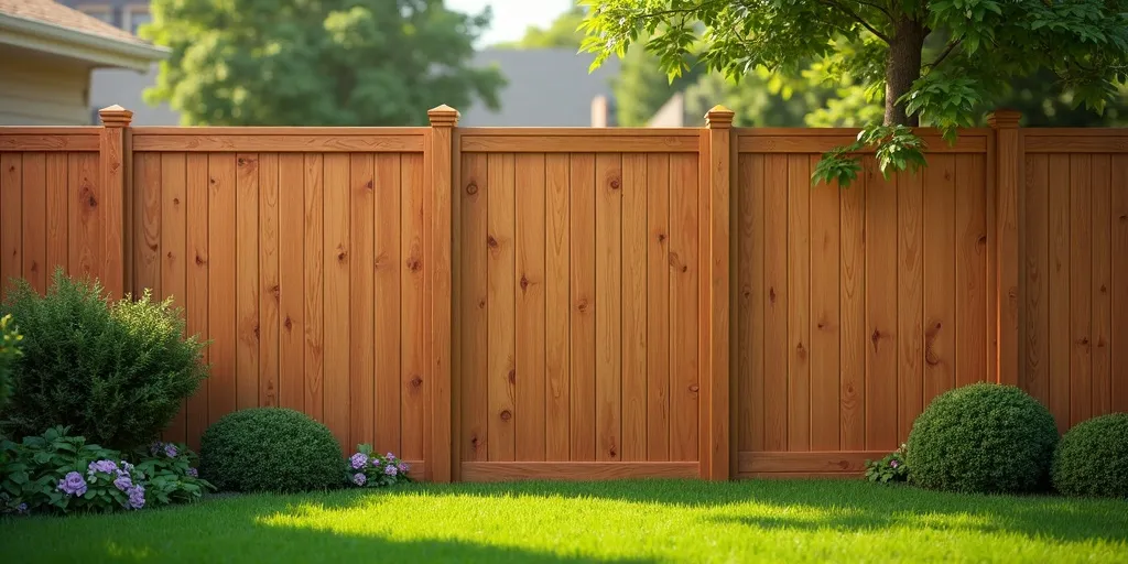 What is the average price range for a standard wooden fence?