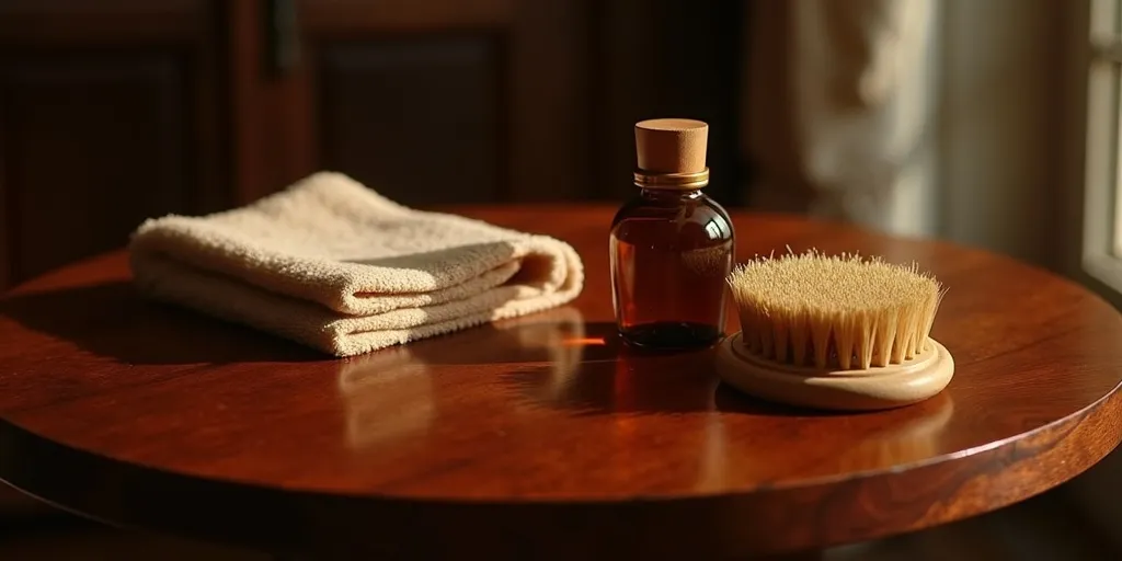 What maintenance practices can help preserve the finish of rosewood furniture?