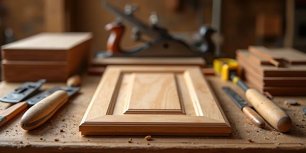 What are the key steps to make custom cabinet doors?