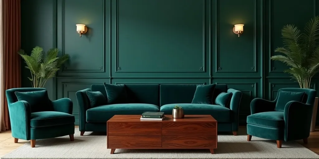 How can deep shades create contrast with rosewood furniture?