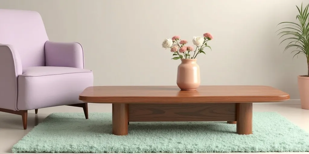 What pastel shades enhance the beauty of rosewood furniture?