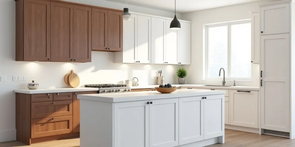 What options can homeowners customize in semi-custom cabinets?