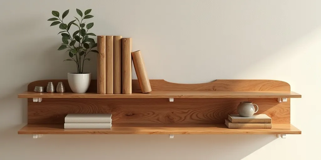 Why are hardwoods like oak, cherry, and maple popular for shelves?