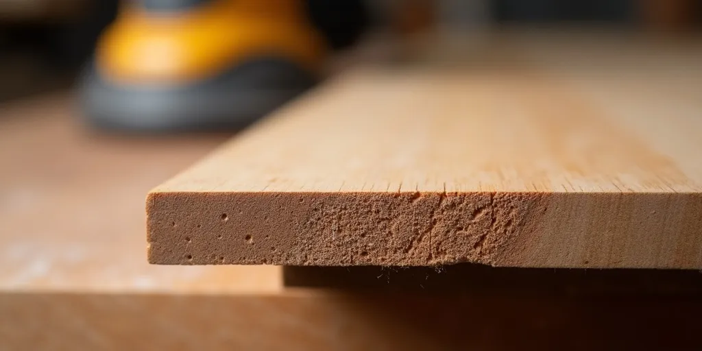 Why is it important to sand down the edges of the wood?