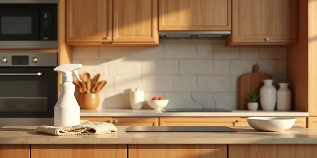 How to clean wood kitchen cabinets effectively?