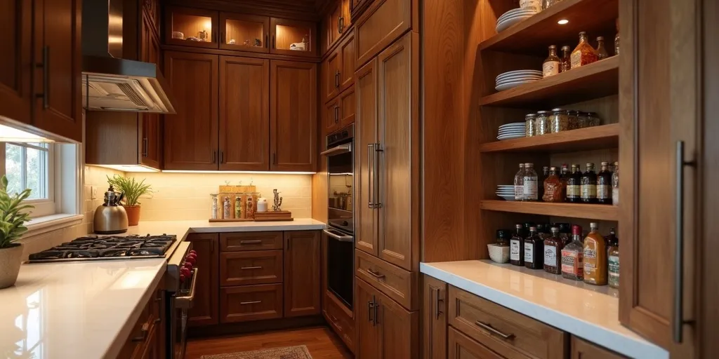 How can local cabinet makers help with custom pantry cabinets?